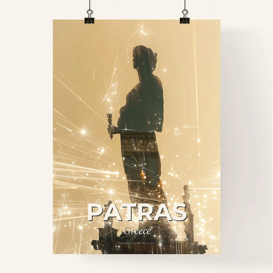 Patras: Icon Silhouette Double Exposure Poster Art Poster