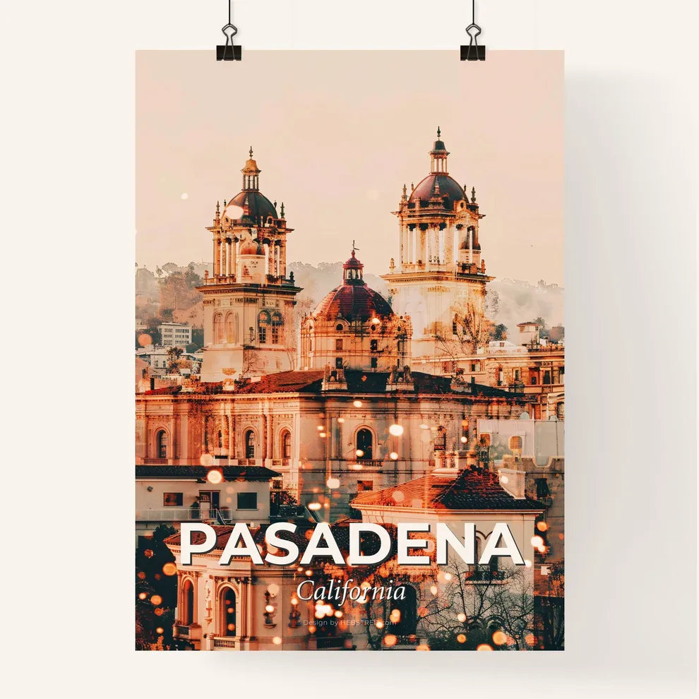 Pasadena: A City Symphony in Beige and Light Poster