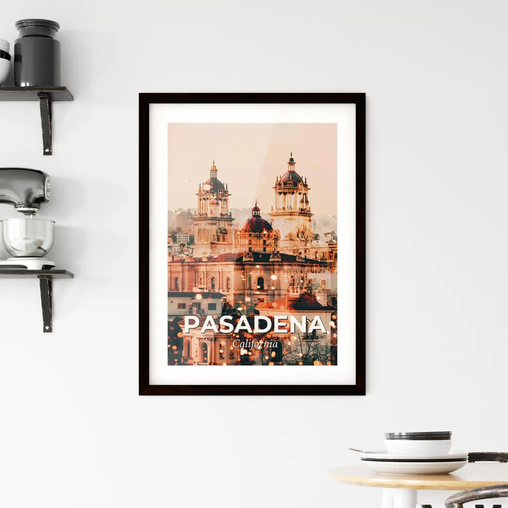 Pasadena: A City Symphony in Beige and Light Framed Print