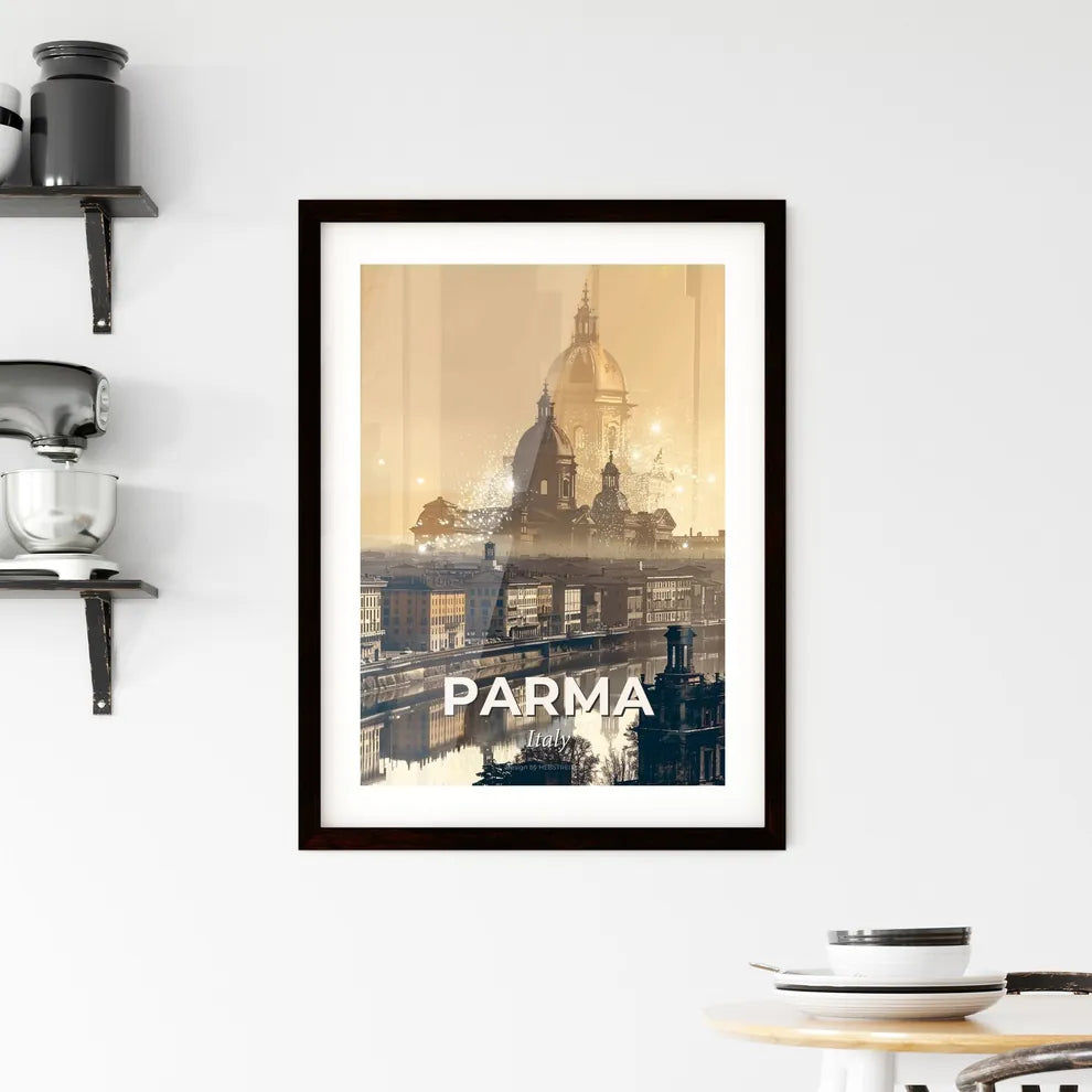 Parma Italy Cityscape Canvas Special Art Composite Framed Print