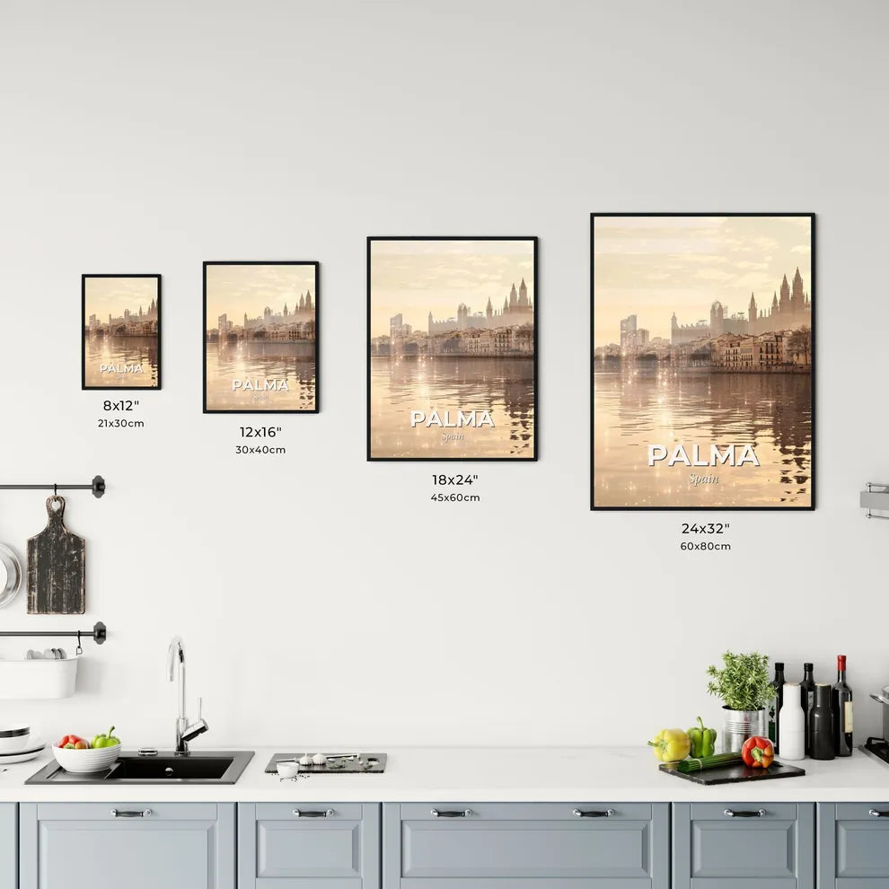 Palma Skyline Double Exposure Art Print Office Art