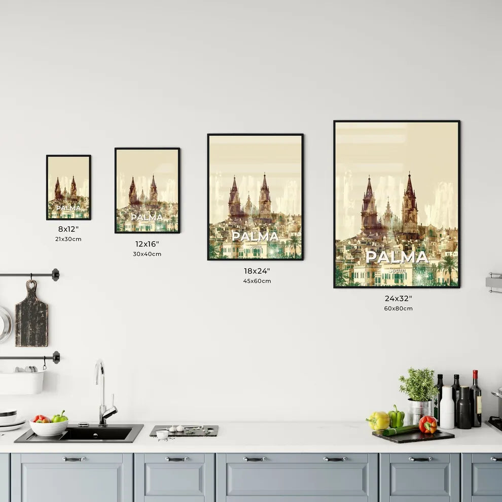 Palma City Art Skyline Glamourous Wall Art Office Art