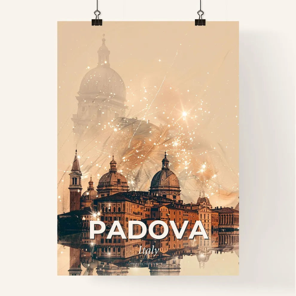 Padua Skyline Artistic Cityscape Poster Design Poster