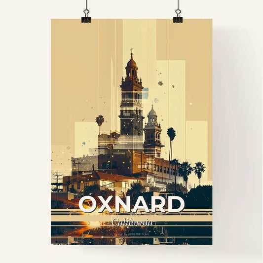Oxnard City Architecture Skyline Poster Poster