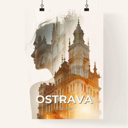 Ostrava Skylight Illusion Cityscape Art Poster Poster