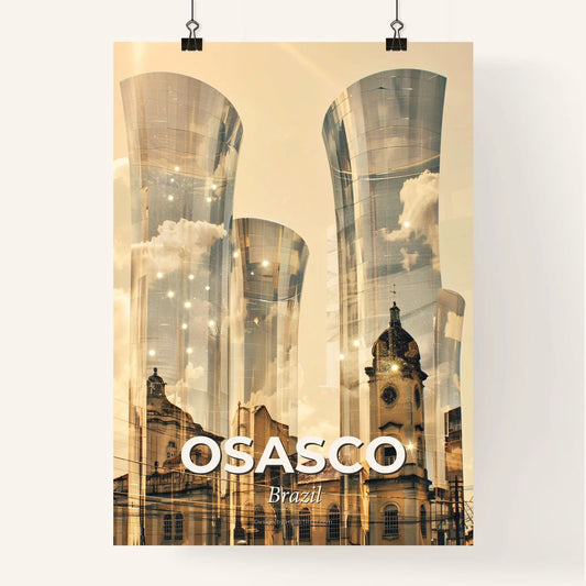 Osasco Skyline Composite Art: Local Icons Poster