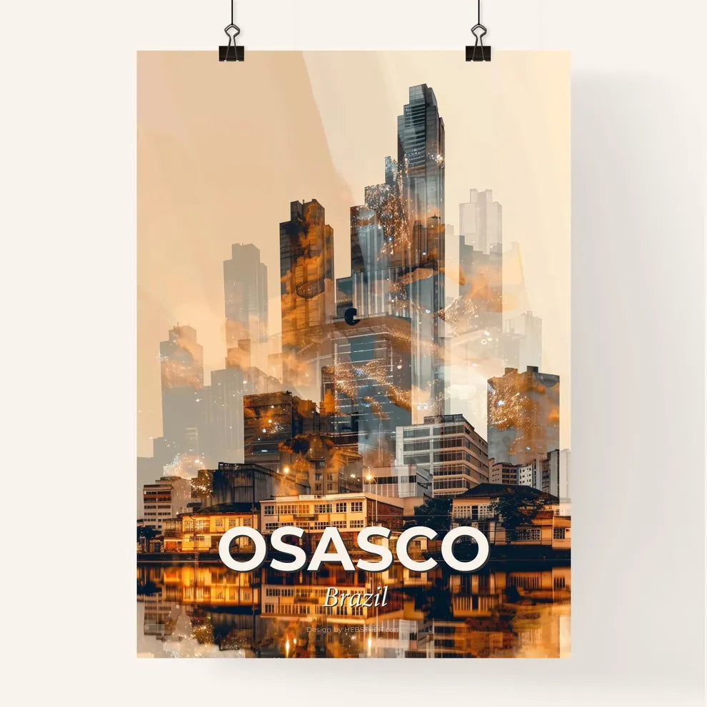 Osasco City Poster: Double Exposure Masterpiece Poster