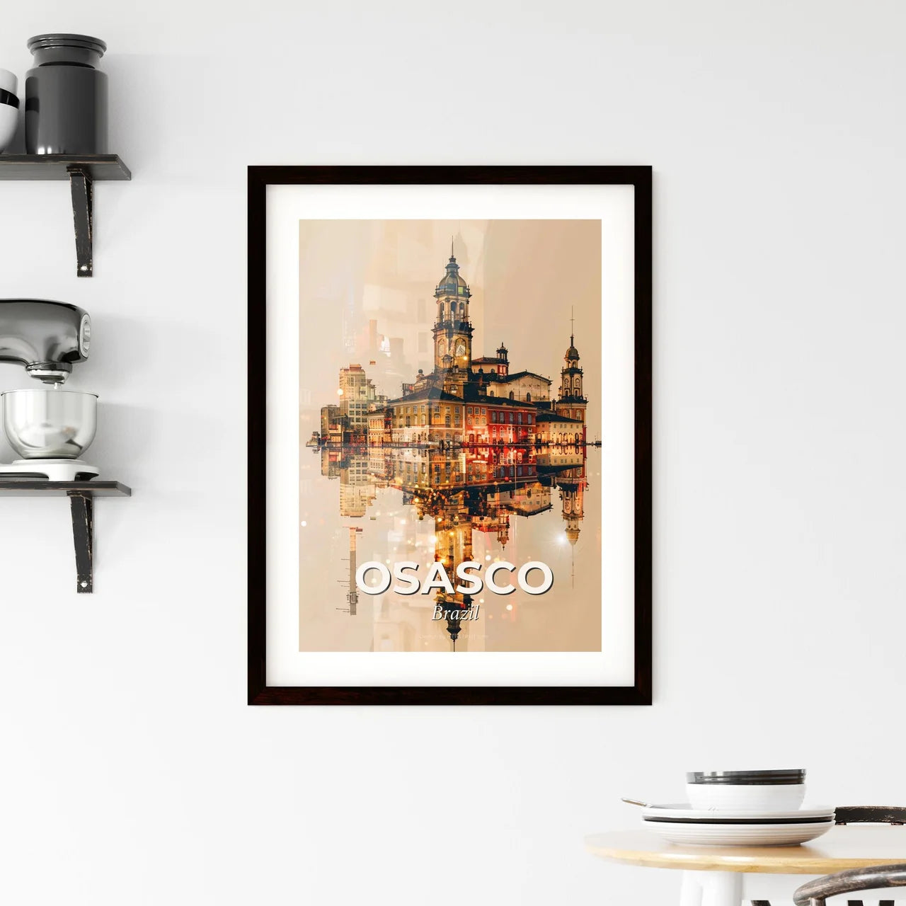 Osasco Skyline Art Framed Print