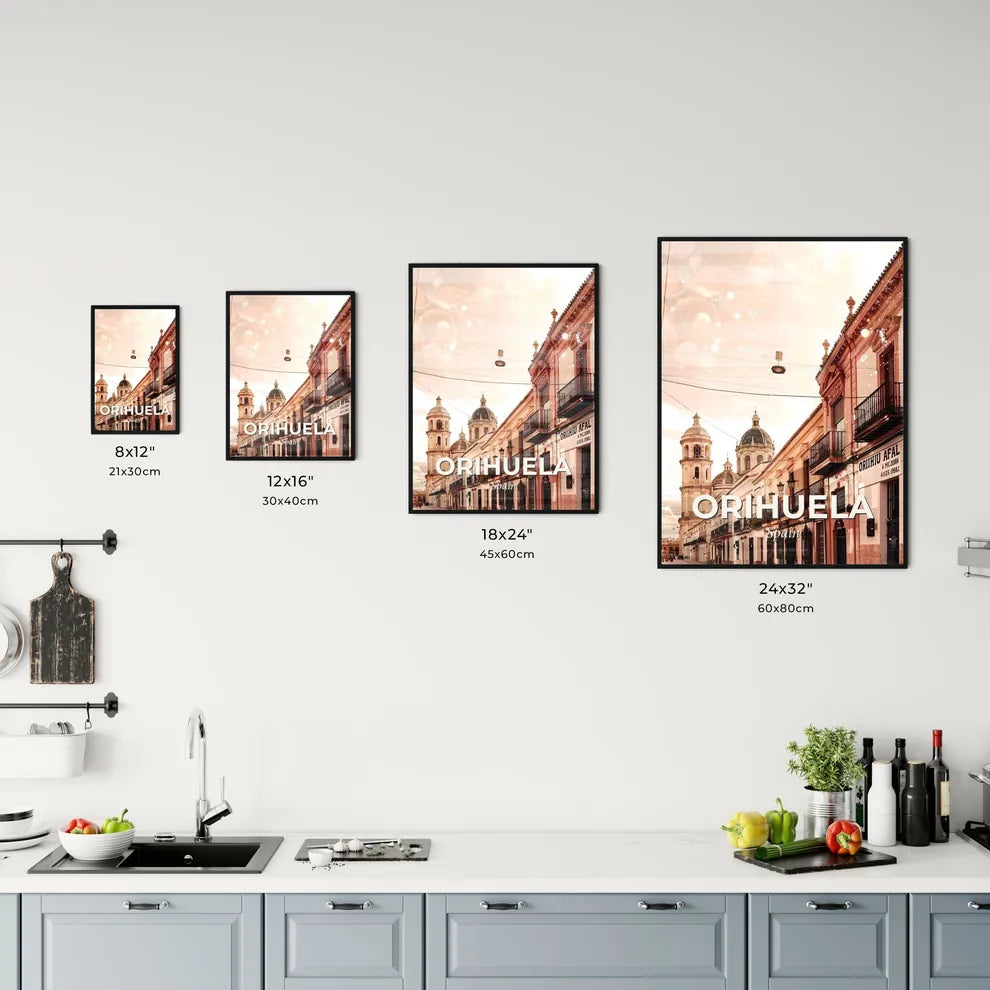 Orihuela: Double Exposure City Skyline Art Office Art