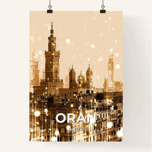 Oran, Algeria: Dreamy Cityscape Art Poster Poster