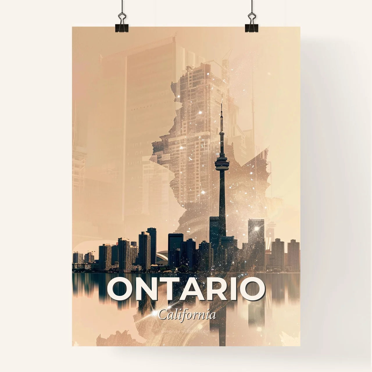 Ontario Skyline: Local Colors Poster Art Poster