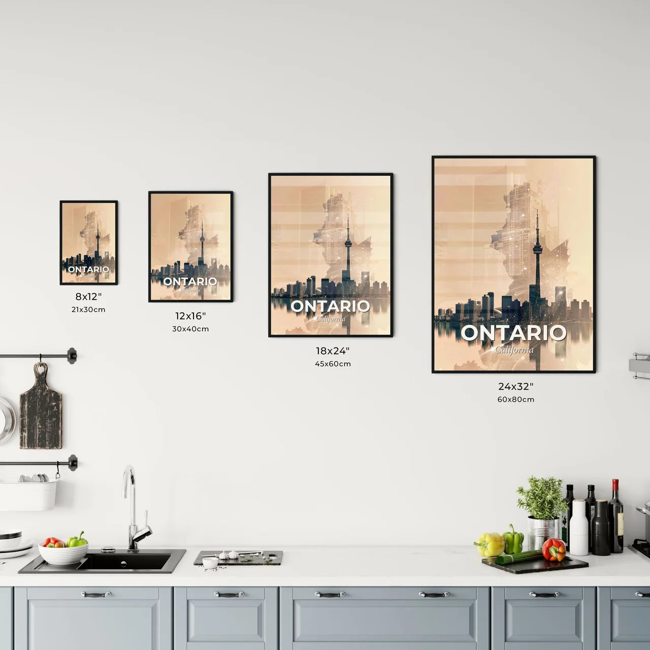 Ontario Skyline: Local Colors Poster Art Office Art
