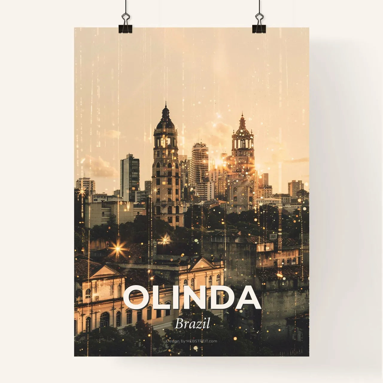 Olinda, Brazil: City Skylines and Local Delights Poster