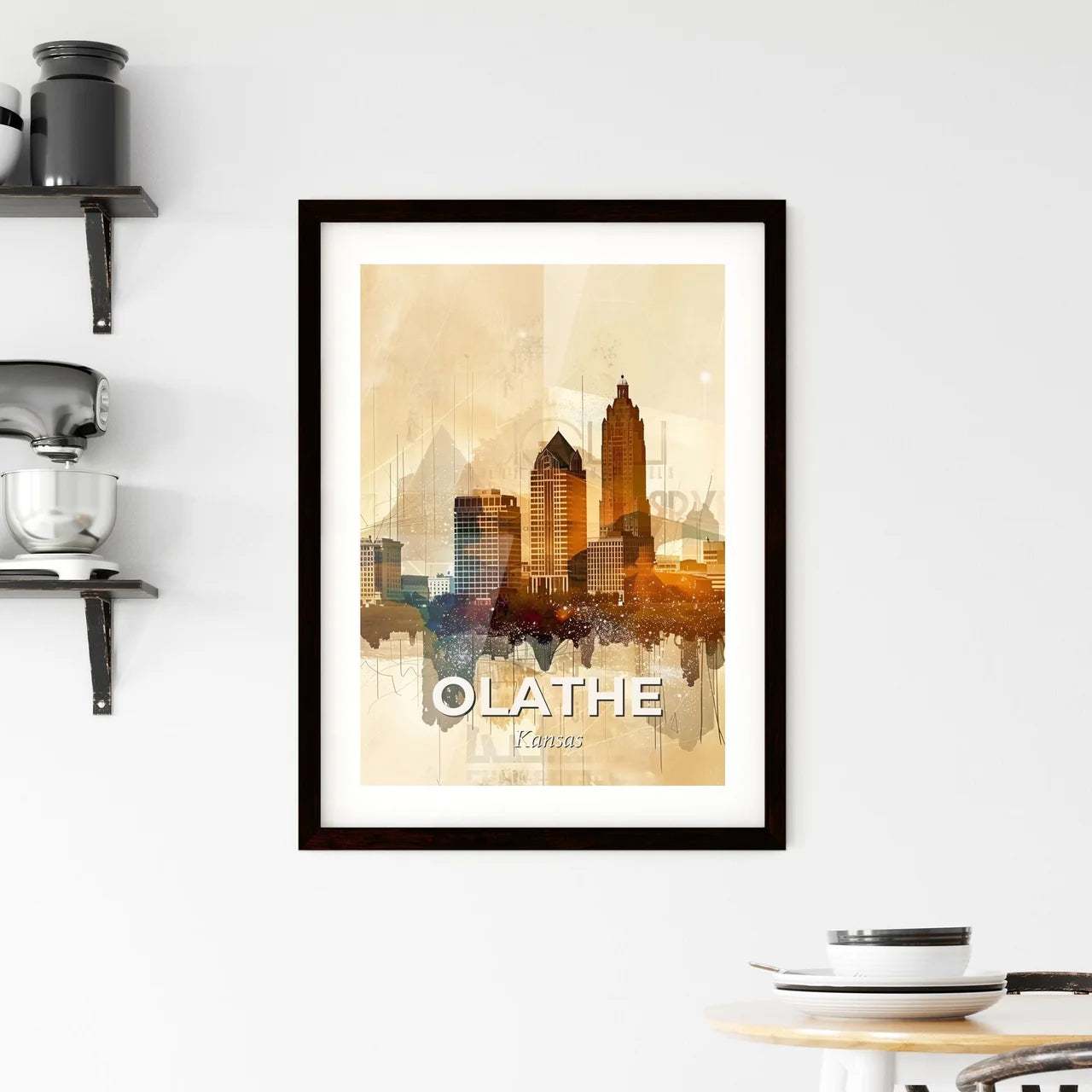 Olathe: City Lights and Local Landmarks Framed Print