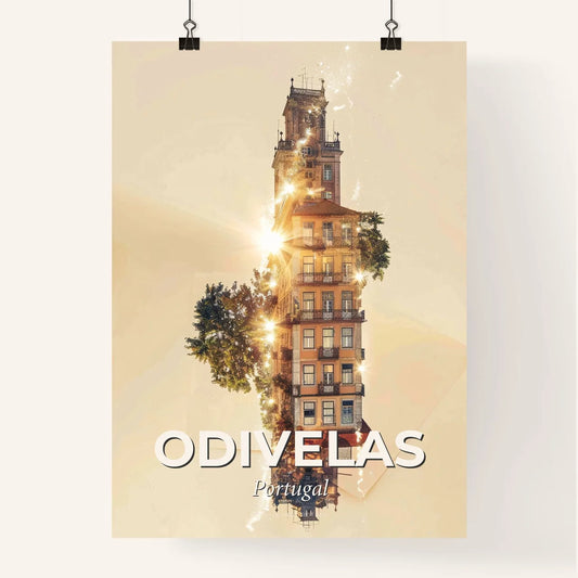 Odivelas Skyline Modern Architecture Panorama Cityscape Print Poster