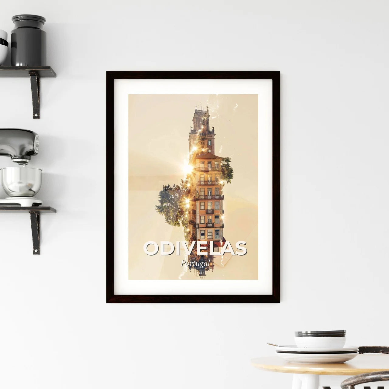 Odivelas Skyline Modern Architecture Panorama Cityscape Print Framed Print