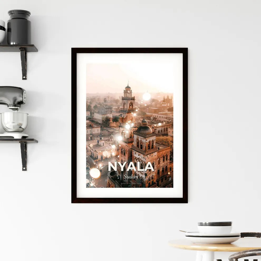 Nyala Skyline Icon Posters Framed Print