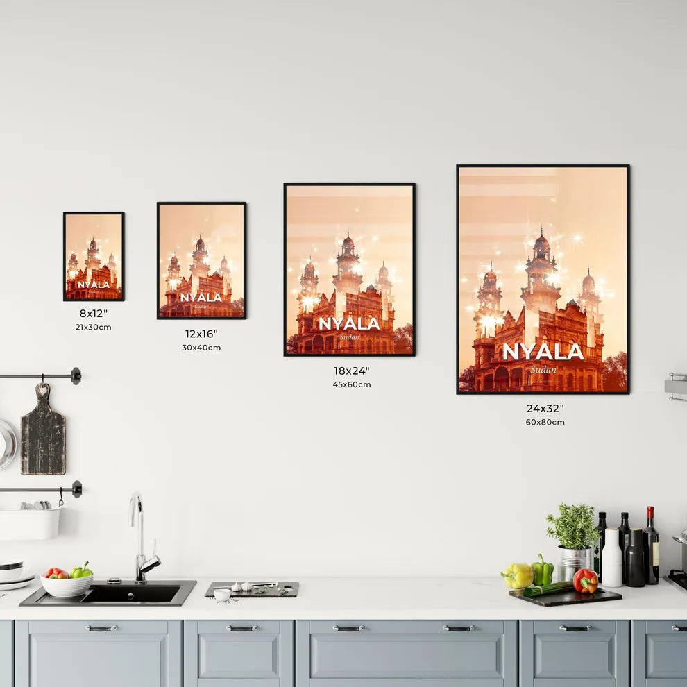Nyala Architecture City Lights Poster Office Art