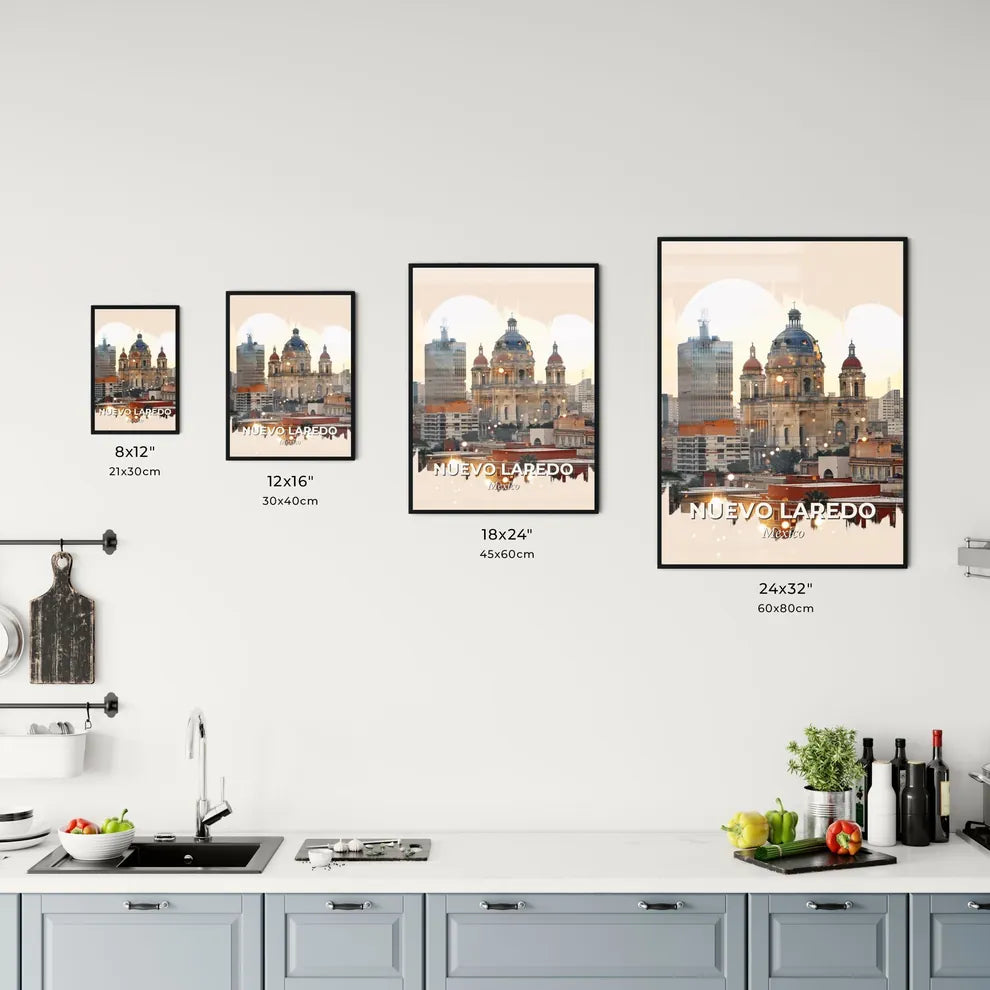 Nuevo Laredo Cityscape Composite Poster Office Art