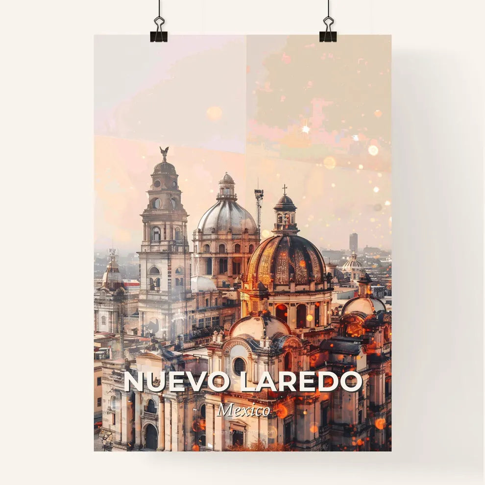 Nuevo Laredo City Lightscape Poster Poster