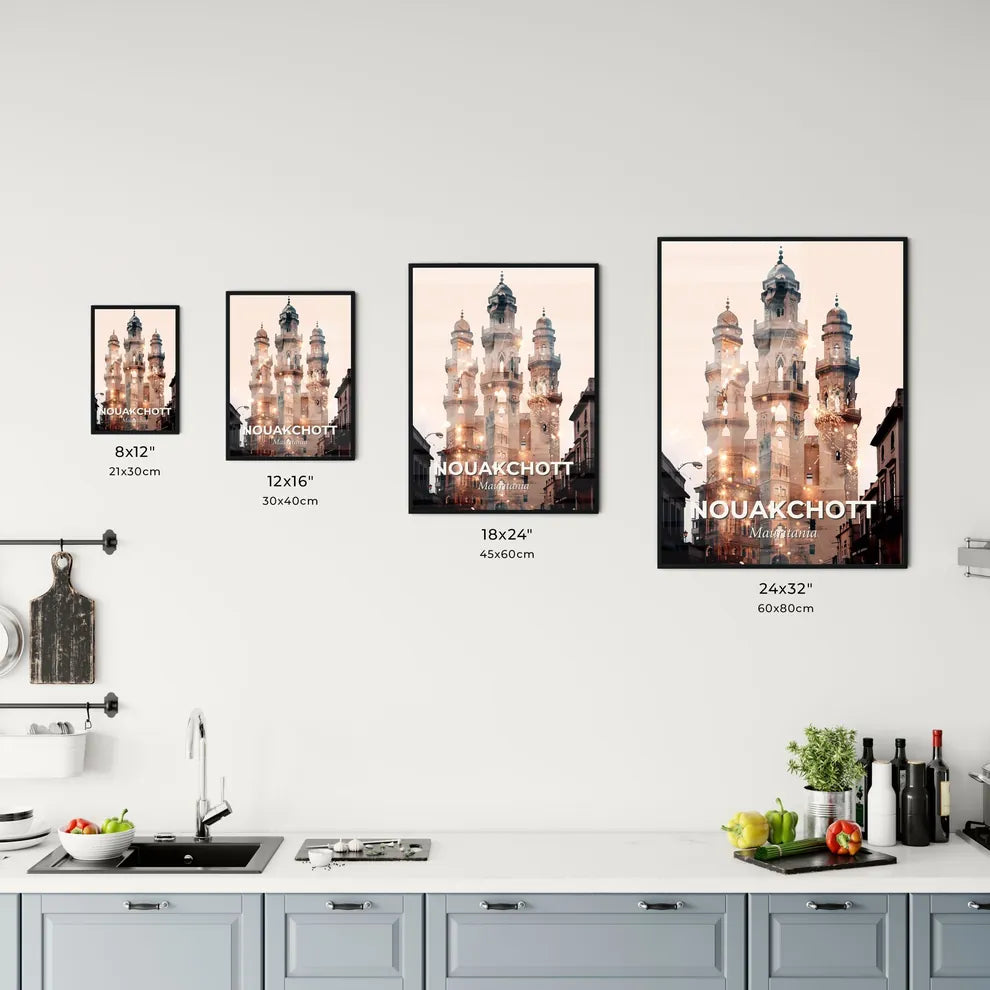 Nouakchott Architecture Skyline Art Poster Office Art