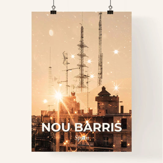 Nou Barris City Symphony in Light and Color Poster