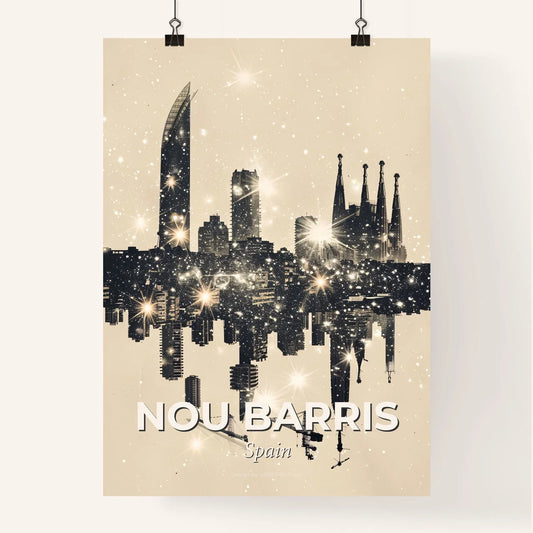 Nou Barris City Skyline Architecture Poster Poster