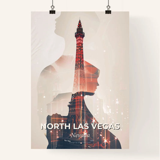 North Las Vegas: Paradise City Skyline Composite Poster