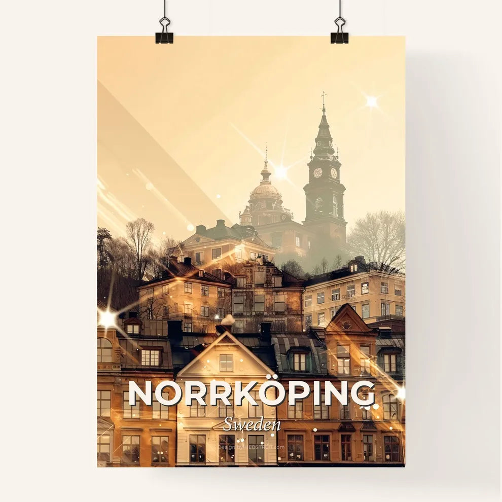 NorrkÃ¶ping Skyline Composite Art Poster Poster
