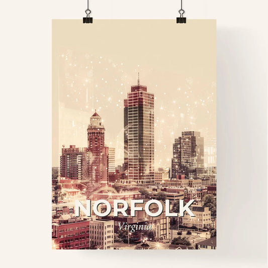 Norfolk Skyline Poster