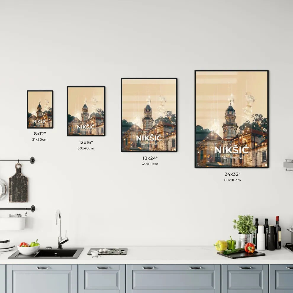 NikÅ¡iÄ‡ Cityscape Panorama Sparkle Poster Office Art