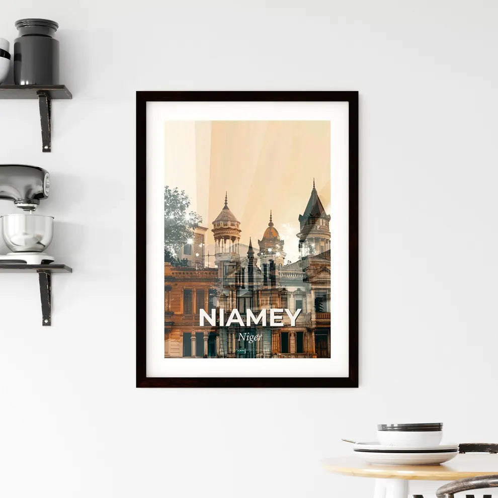 Niamey Skyline: Niger Architecture Composite Art Framed Print