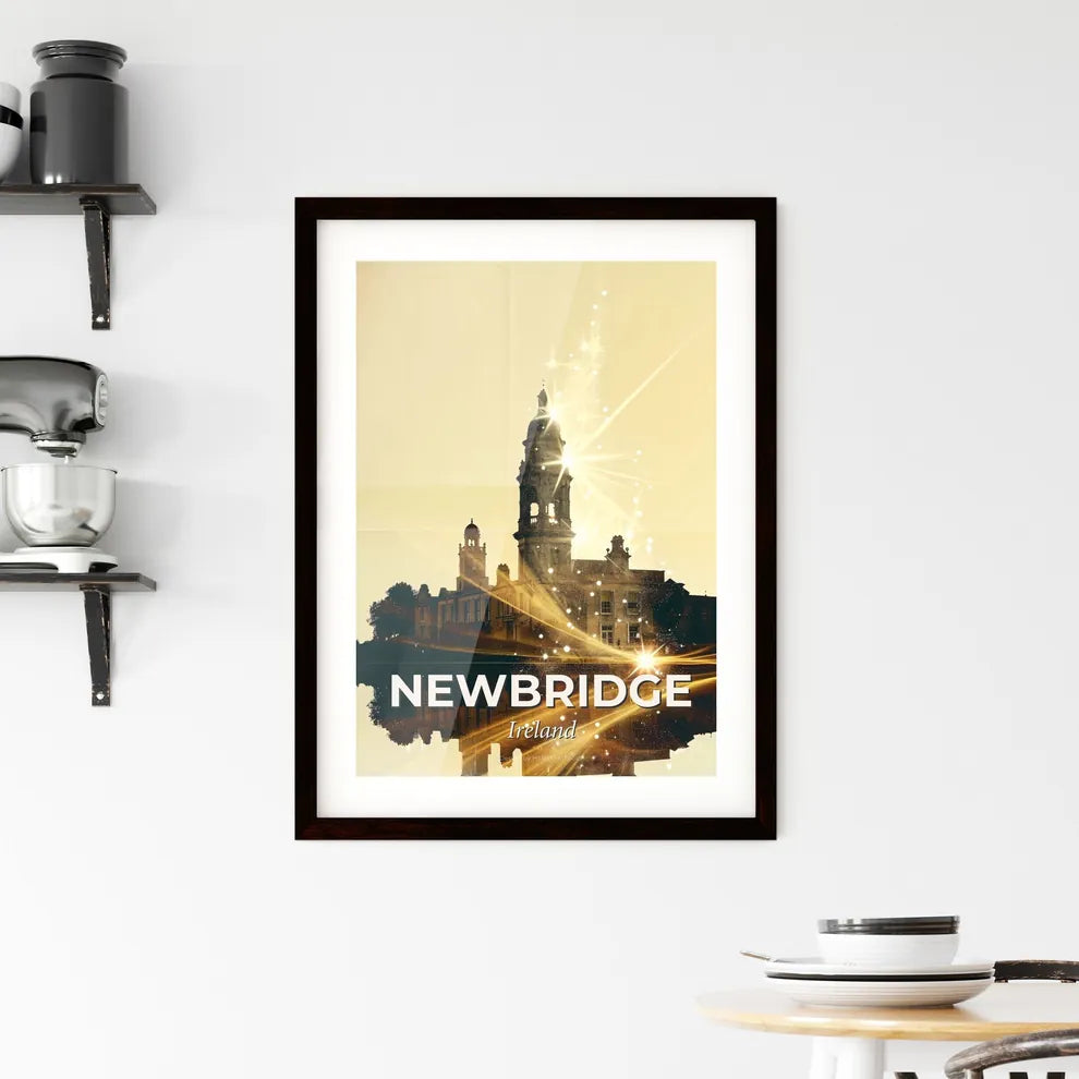 Newbridge Double Exposure Cityscape Art Framed Print