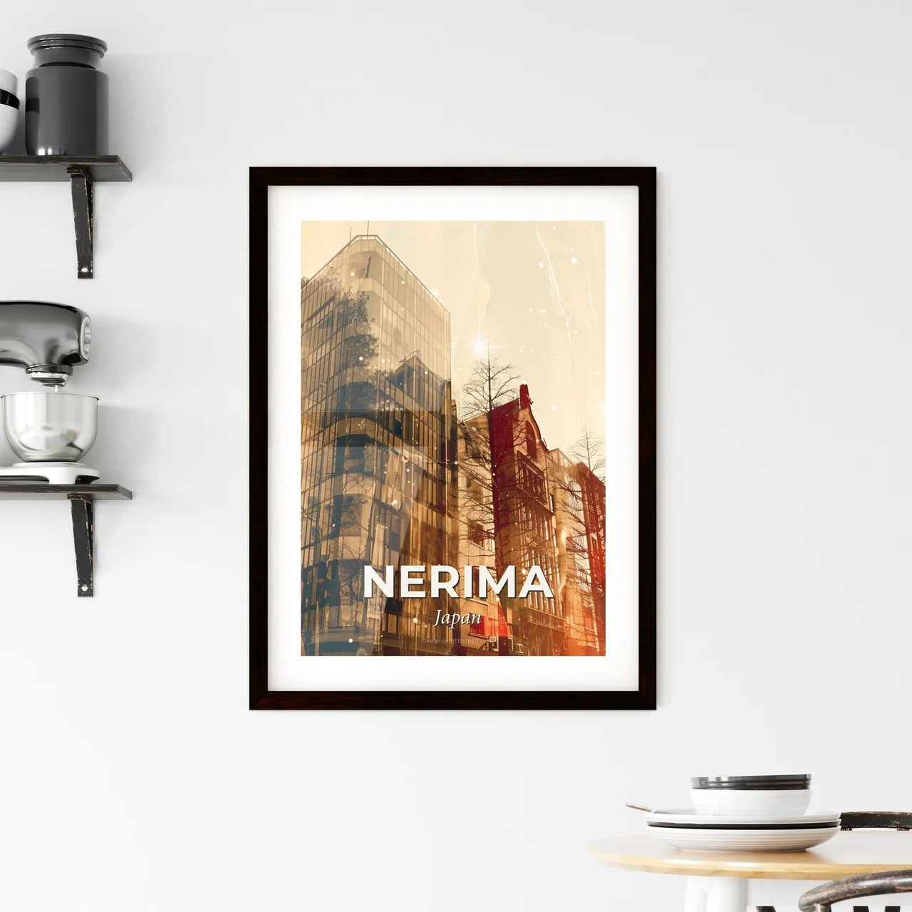 Nerima: A Fusion of Culture and Light Framed Print