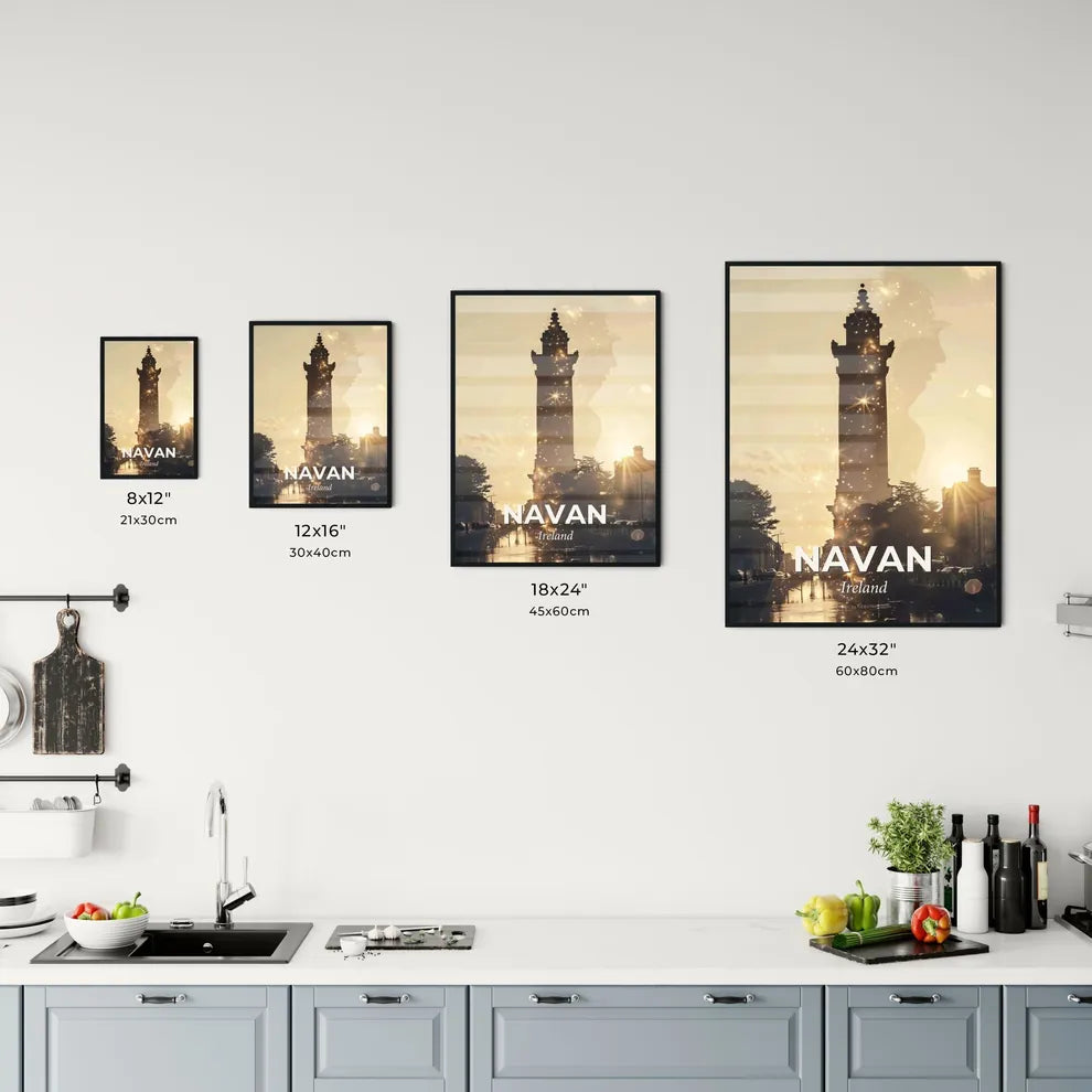 Navan Skyline Cityscape Double Exposure Art Office Art
