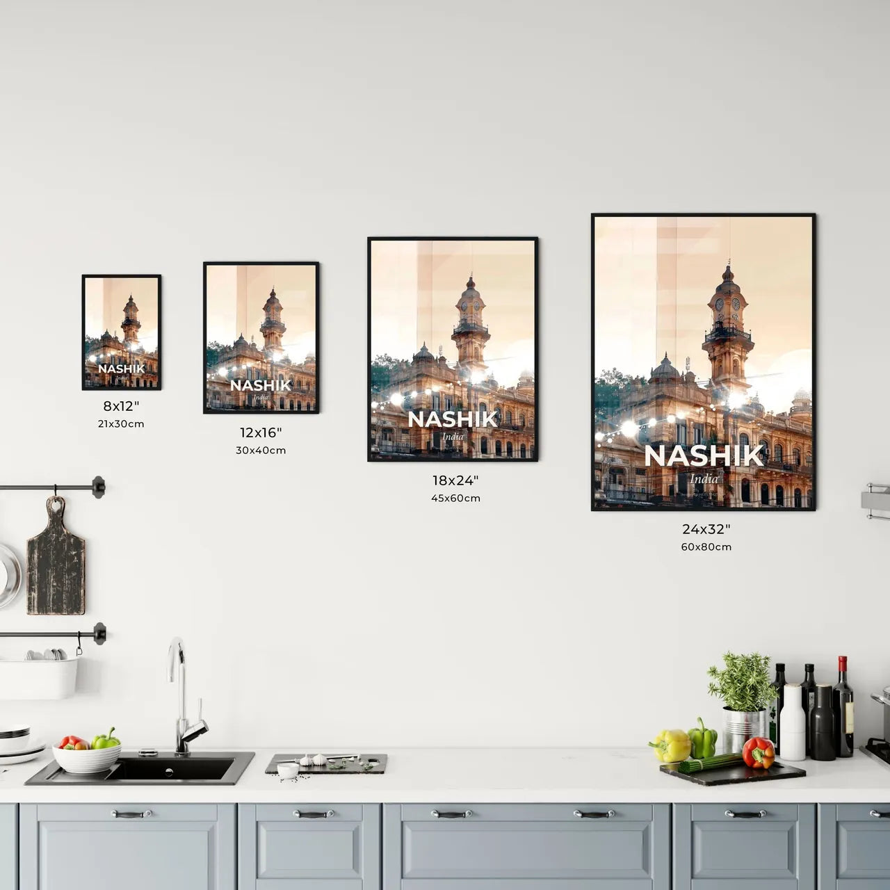 Nashik Cityscape Horizon Panorama Wall Art Office Art
