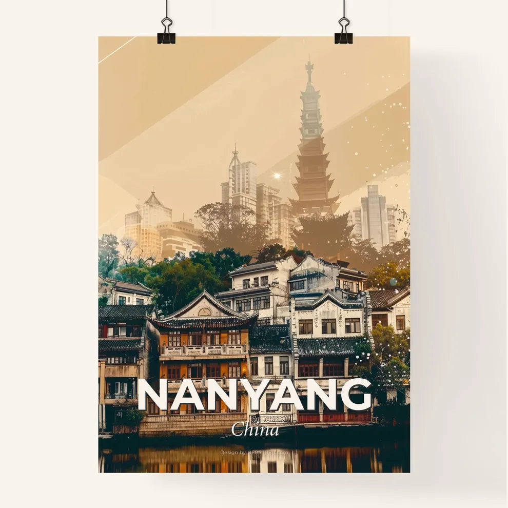 Nanyang Cityscape Poster: Local Colors and Sparkles Poster