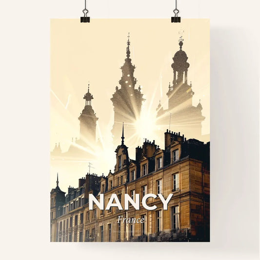Nancy, France: Blistered Beauty City Skyline Poster