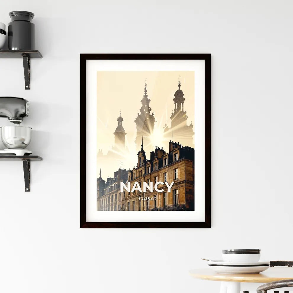 Nancy, France: Blistered Beauty City Skyline Framed Print