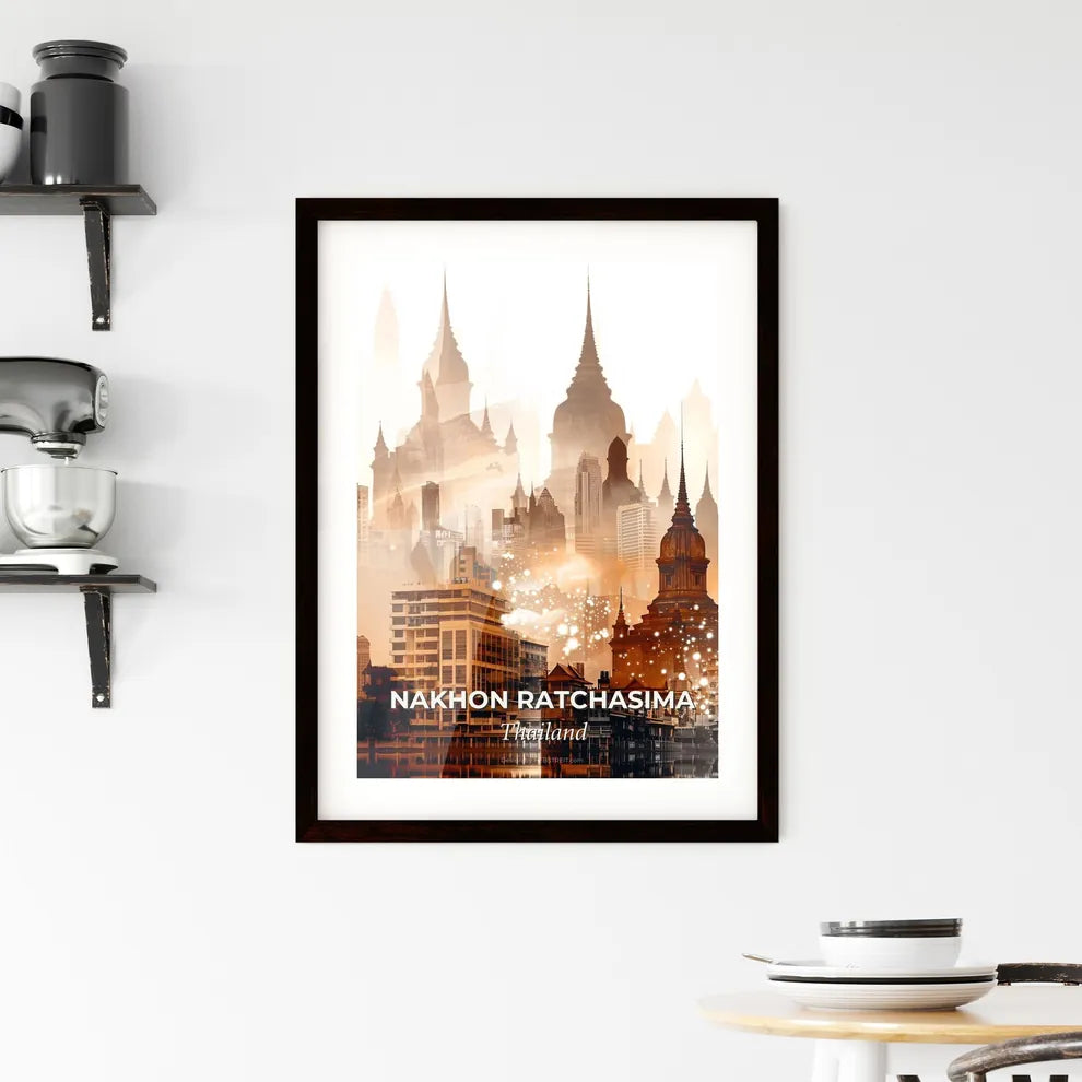 Nakhon Ratchasima: A City in Two Exposures Framed Print