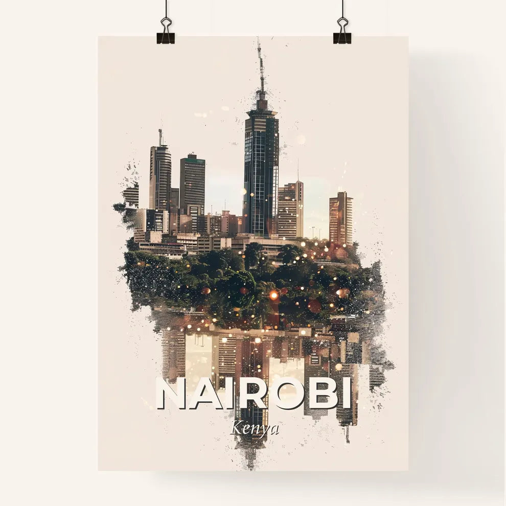Nairobi Cityscapes Symphony Skyline Poster