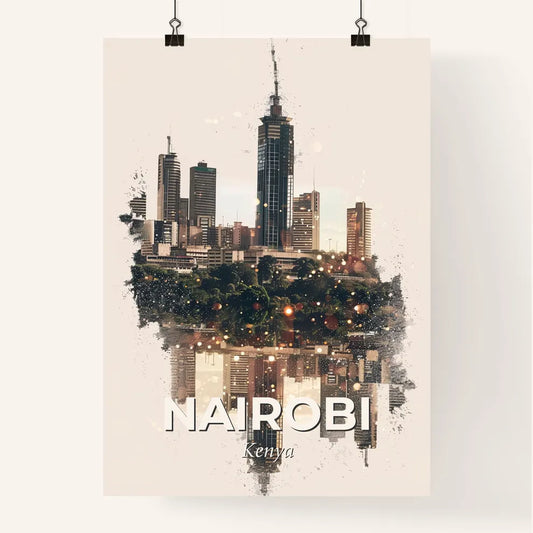 Nairobi Cityscapes Symphony Skyline Poster