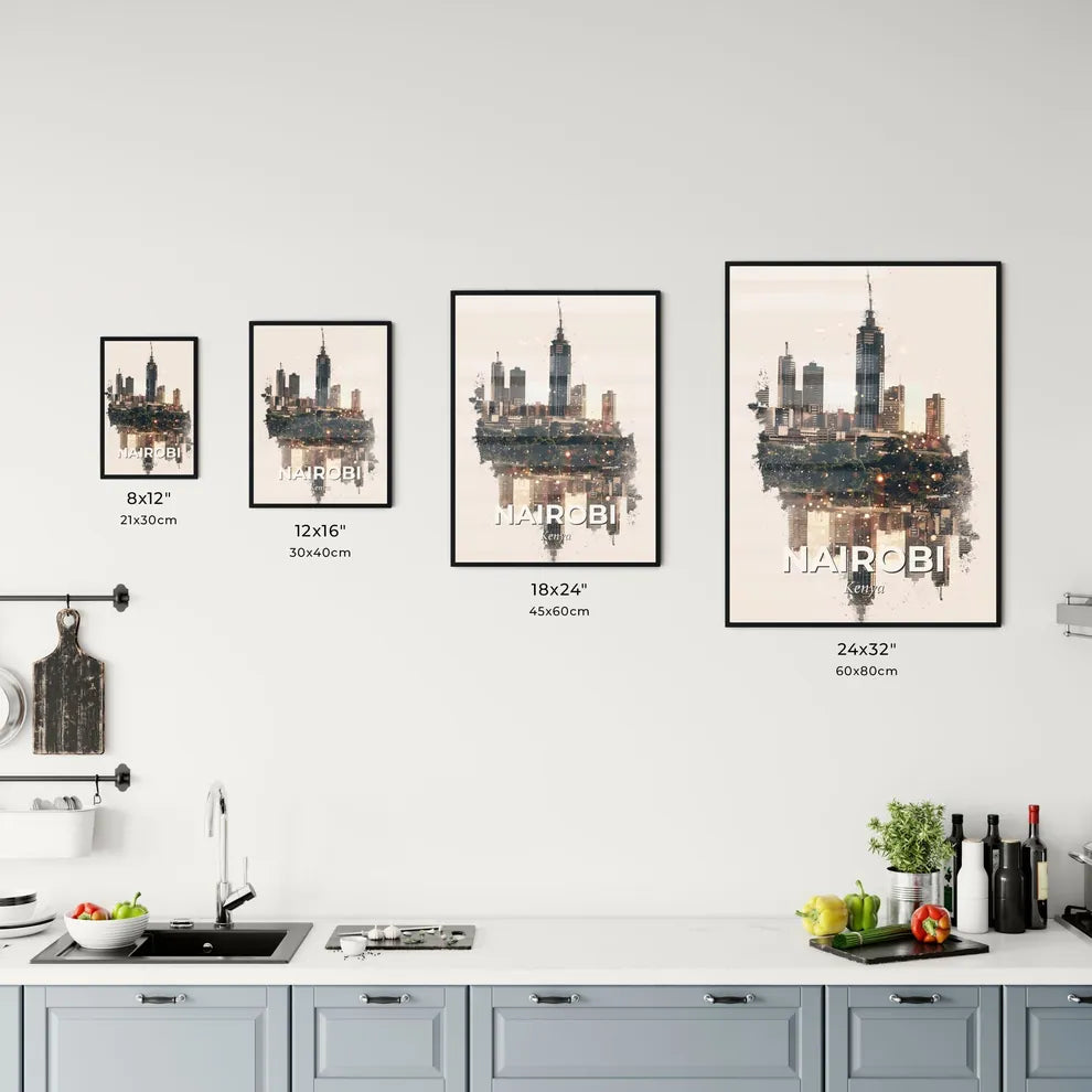 Nairobi Cityscapes Symphony Skyline Office Art