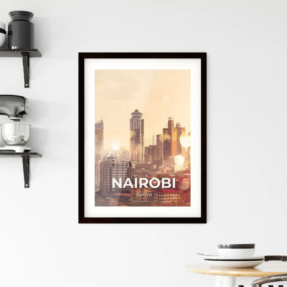 Nairobi: City of Lights and Shadows Framed Print