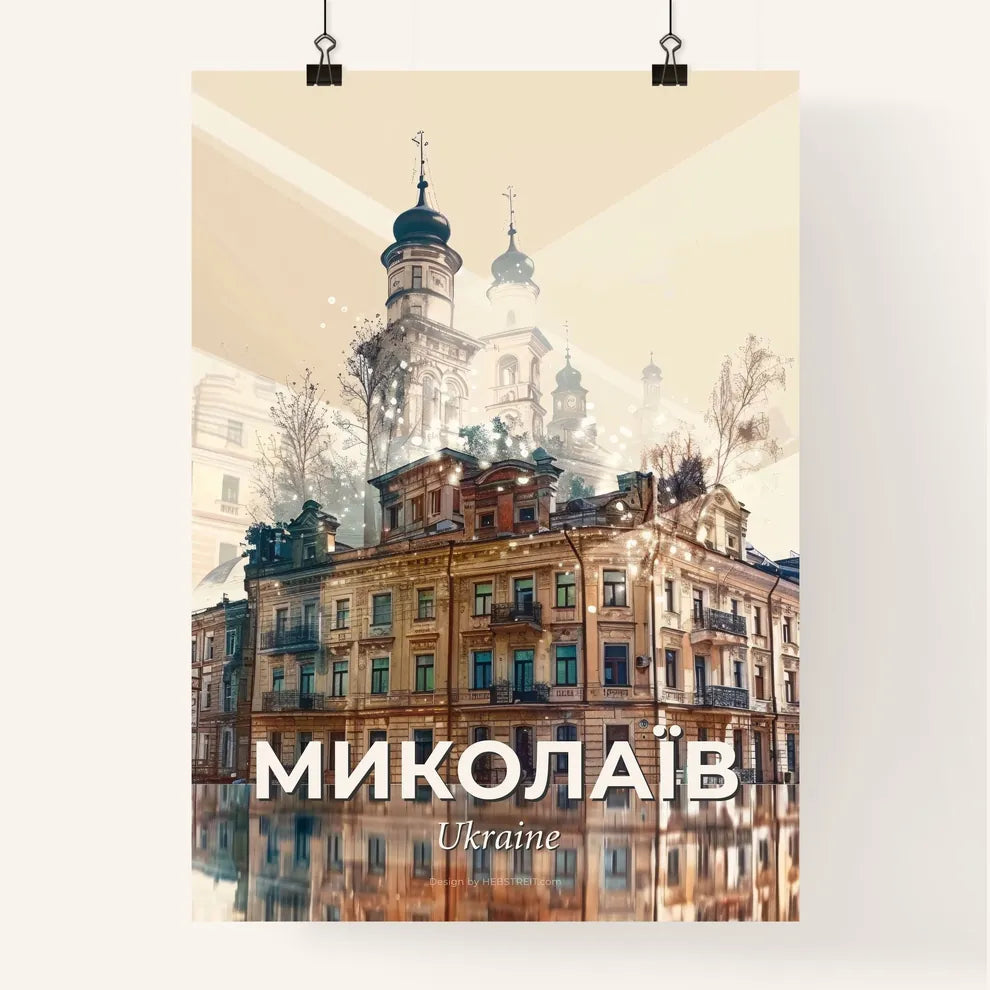 Mykolaiv Ukraine City Composite Artwork Skyline Poster