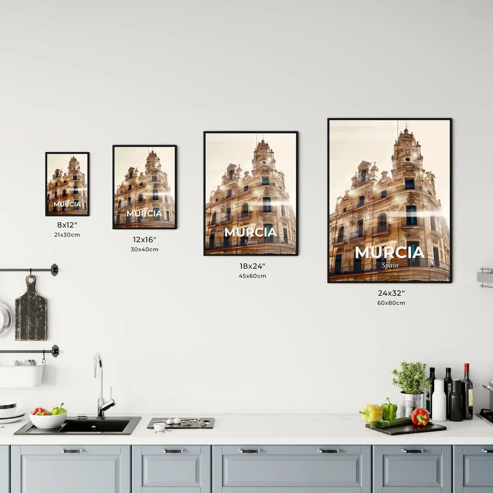 Murcia Cityscape Composite: Architecture and Skyline Glow Office Art