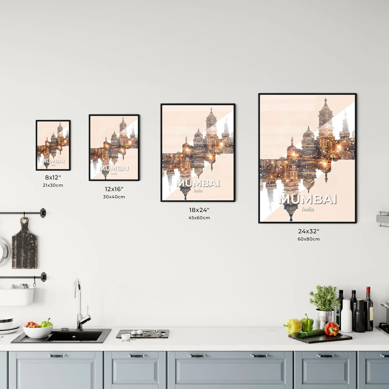 Mumbai Skyline: Local Architecture Art Office Art