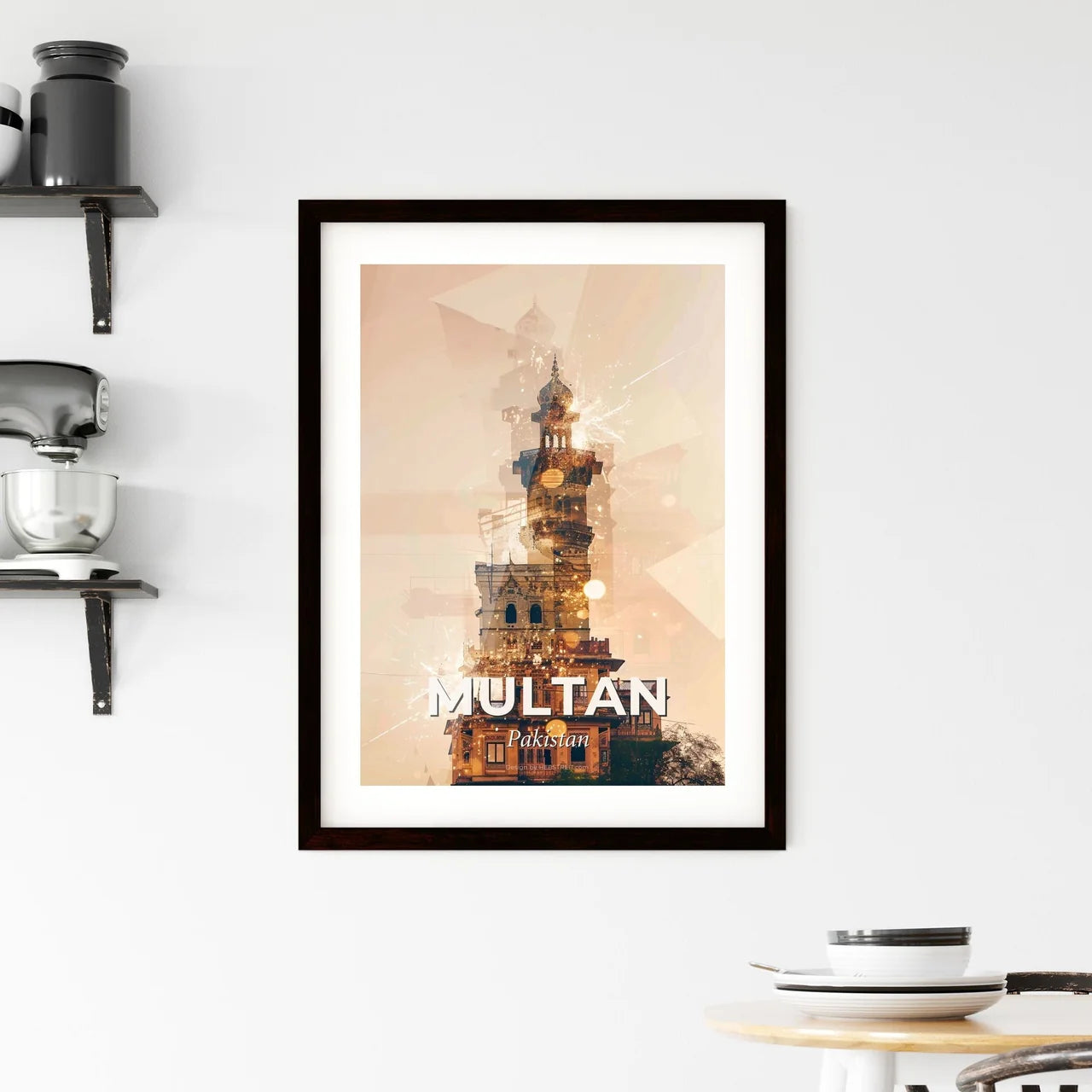 Multan: Where Old Meets New in Vivid Posters Framed Print