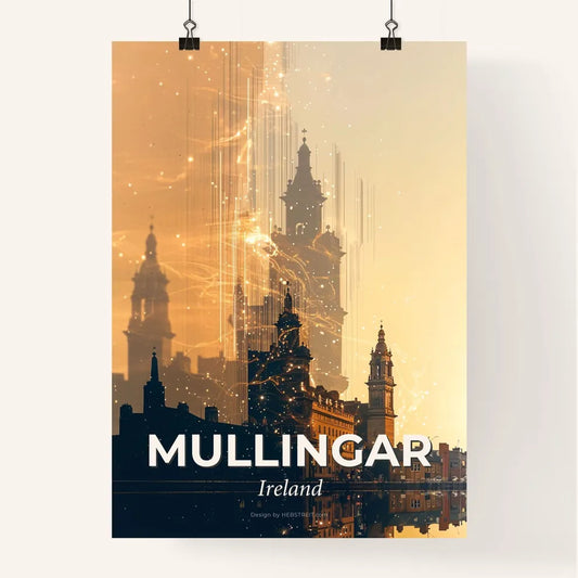 Mullingar Skyline Double Exposure Poster Poster