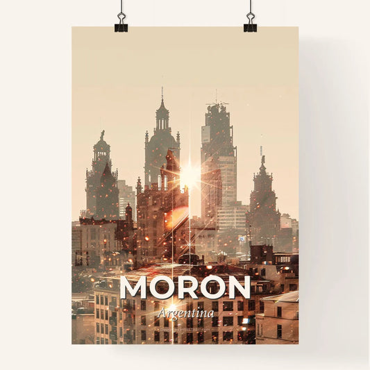 Moron Skyline Art Poster Poster
